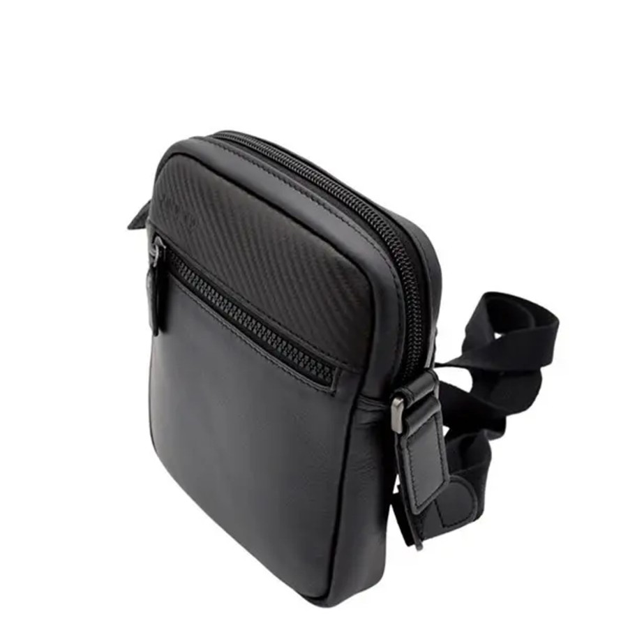 Homme Jump | Jump - Pochette Porte Croise Boston - Noir