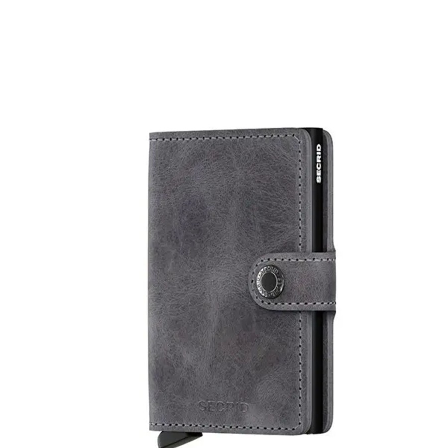 Femme Secrid | Secrid- Porte-Cartes Miniwallet Vintage Grey Black