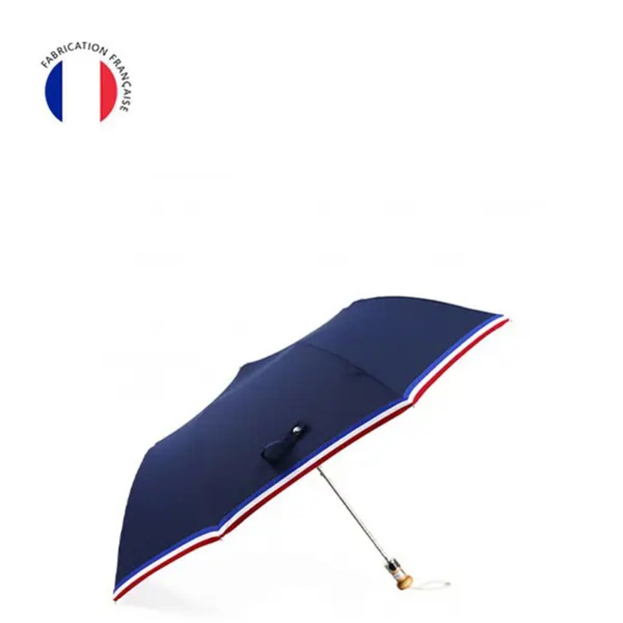 Femme Pierre Vaux | Pierre Vaux - Parapluie Pliant Le Made In France Marine