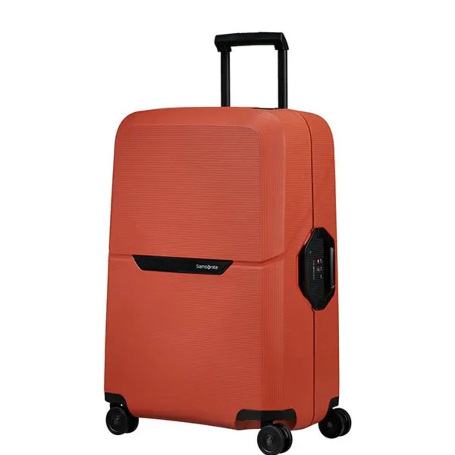 Bagage Samsonite Valises Soute | Samsonite - Valise Rigide 69Cm 4R Magnum Eco Maple Orange