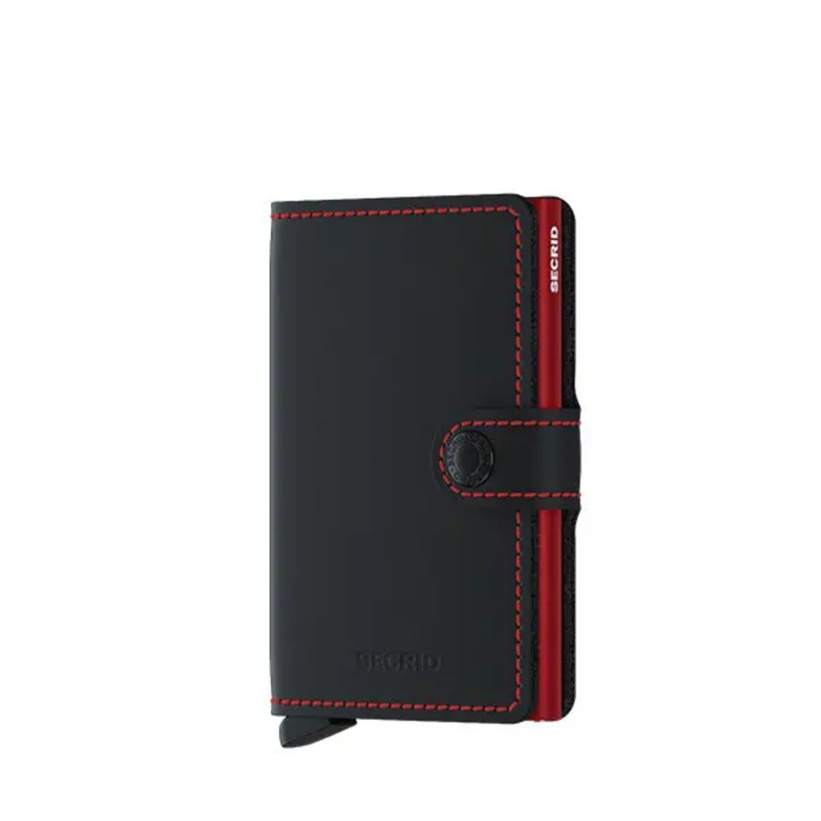 Homme Secrid | Secrid - Porte-Cartes Miniwallet Matte Black & Red