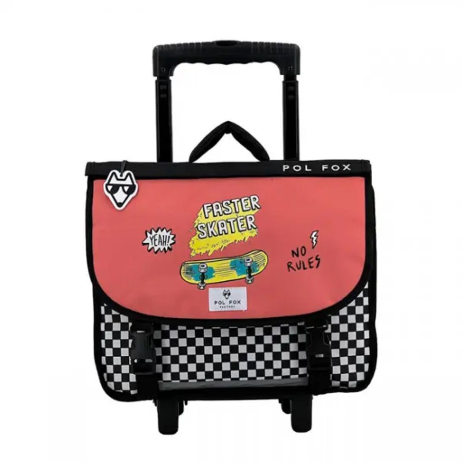 Scolaire Pol Fox | Cartable Reversible A Roulettes 38 Cm - Pol Fox - Skate 2