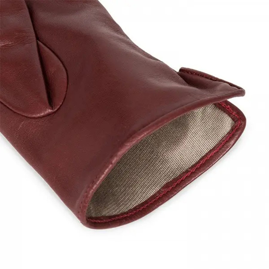 Femme Lancaster | Lancaster - Gants Tactiles Coeur T7.5 Rouge