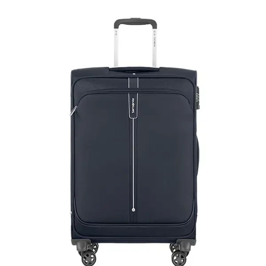 Bagage Samsonite Valises Soute | Samsonite - Valise Extensible 66Cm 4R Popsoda Bleu Fonce