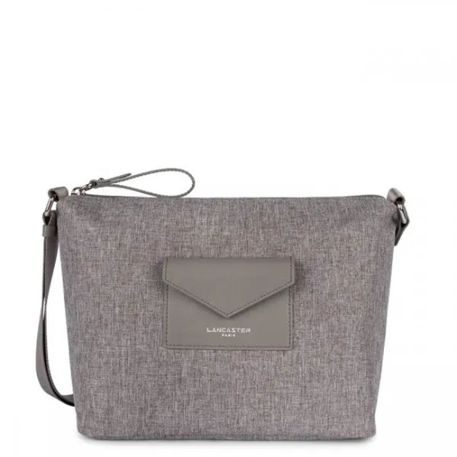 Femme Lancaster | Lancaster - Grand Sac Besace Smart Kba Gris