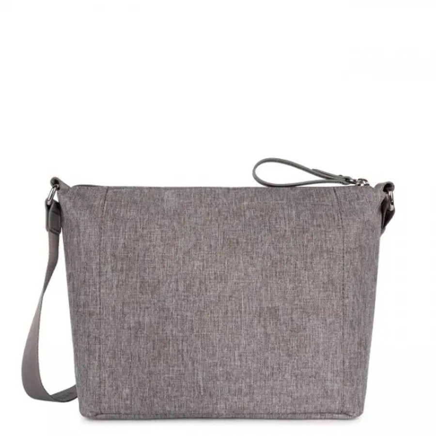 Femme Lancaster | Lancaster - Grand Sac Besace Smart Kba Gris