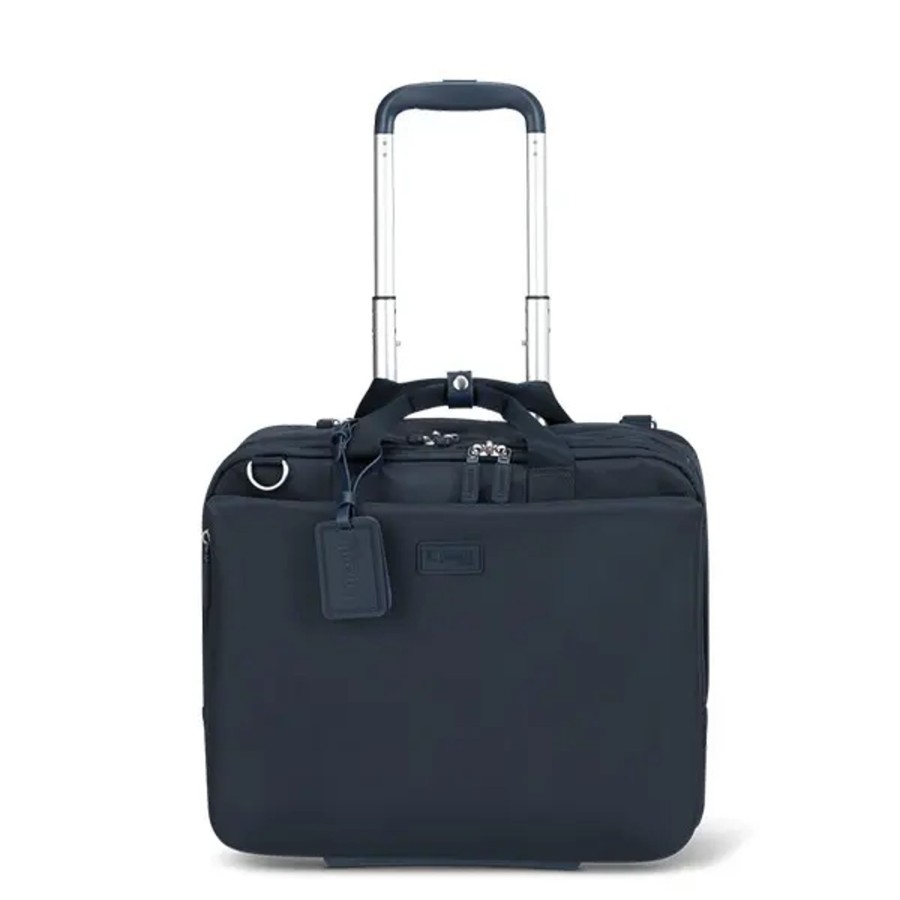 Bagage Lipault Valises Souples | Lipault - Pilot Case 4Biz - 1165 Carbon Blue