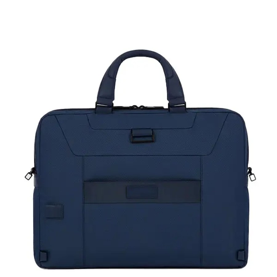 Homme Piquadro | Piquadro - Porte-Document Convertible Sac A Dos Gio 15\\"6 - Bleu