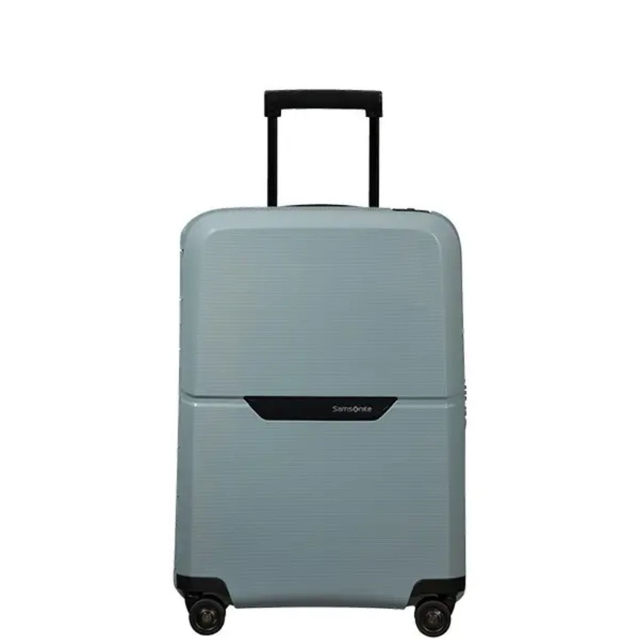 Bagage Samsonite Valises Cabine | Samsonite - Valise Cabine Rigide 4R Magnum Eco Bleu Glace