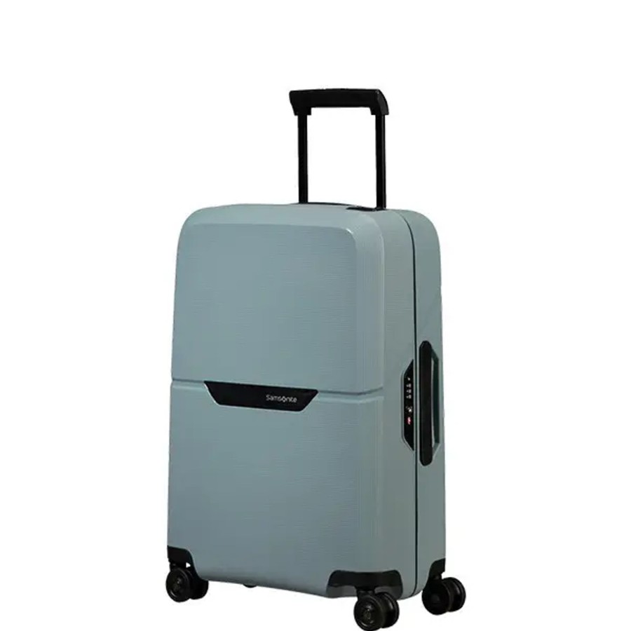 Bagage Samsonite Valises Cabine | Samsonite - Valise Cabine Rigide 4R Magnum Eco Bleu Glace