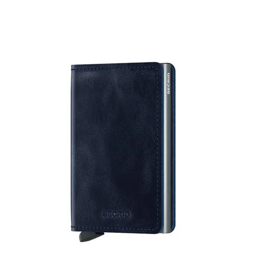 Femme Secrid | Secrid - Porte-Cartes Slimwallet Vintage Bleu