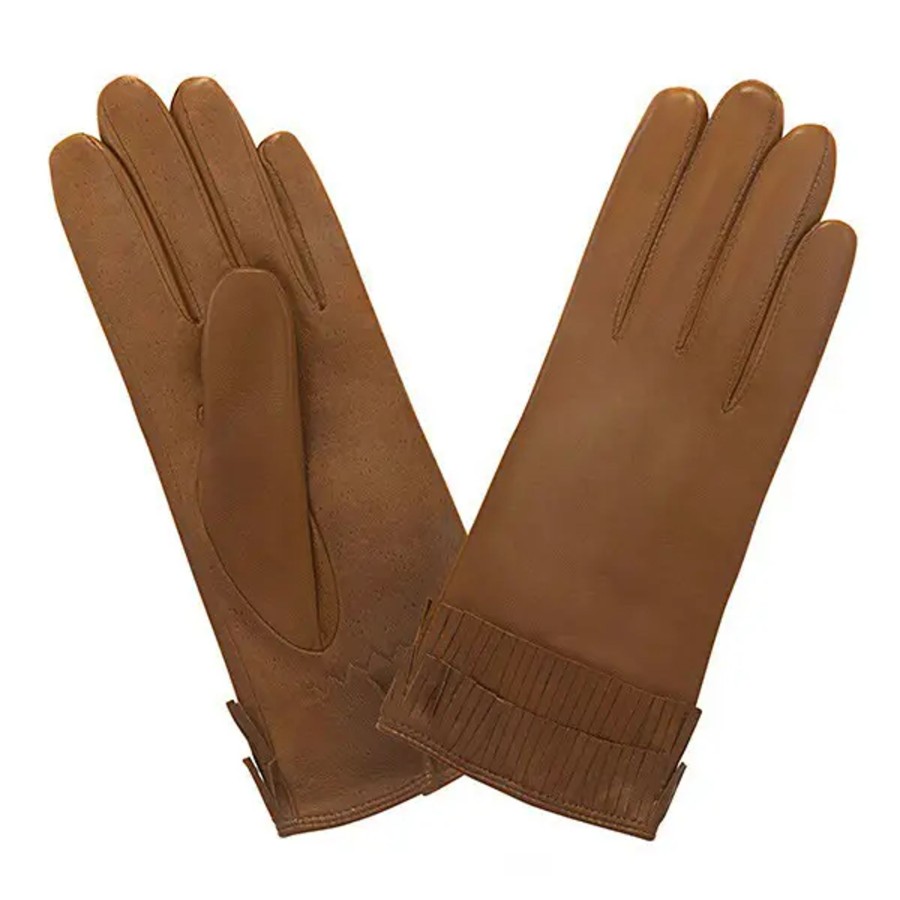 Femme Glove Story | Glove Story - Gants Standard Franges T8 Camel