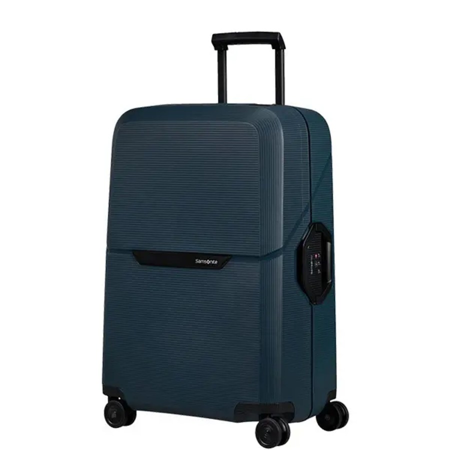 Bagage Samsonite Valises Soute | Samsonite - Valise Rigide 69Cm 4R Magnum Eco Bleu Nuit