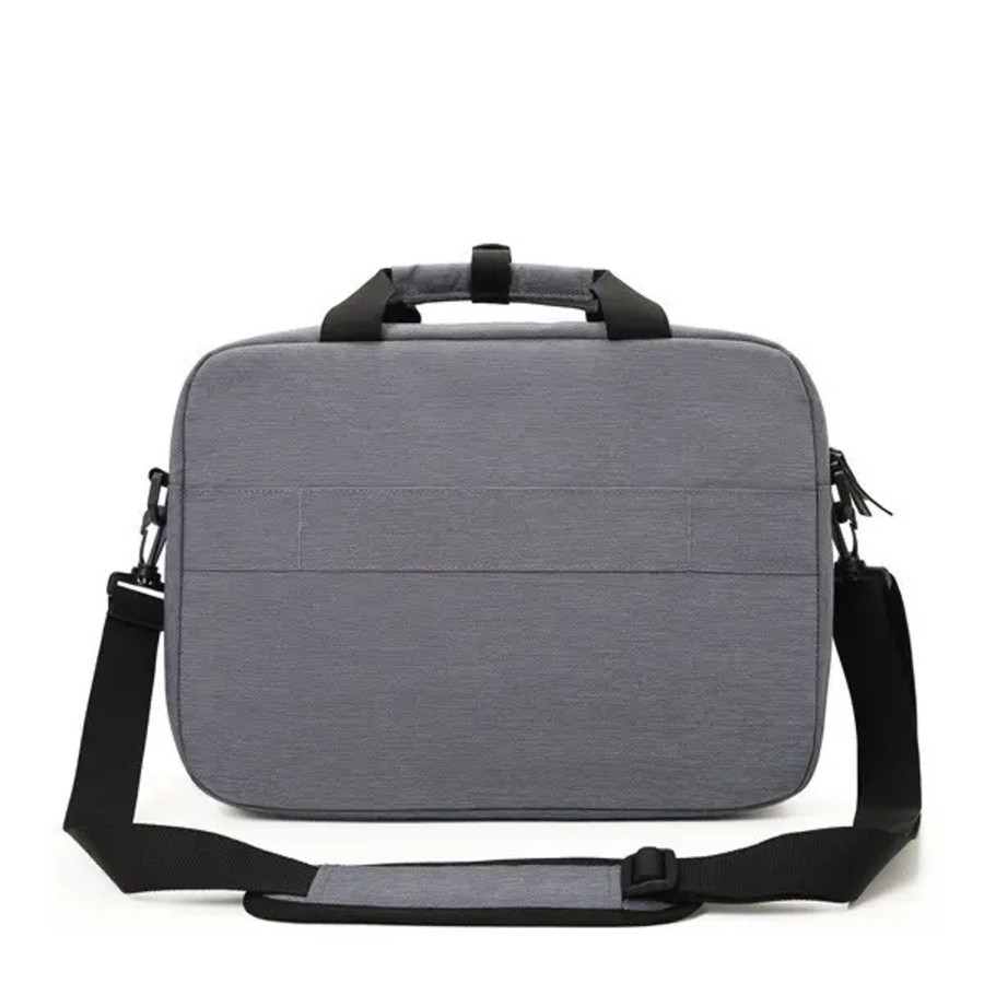 Homme Bagsmart | Bagsmart - Porte-Ordinateur 15.6 Pouces Extensible Gris Clair