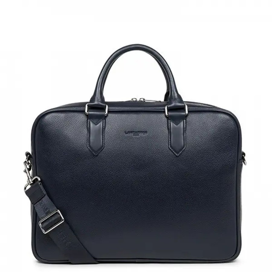 Homme Lancaster | Lancaster - Grand Porte-Documents Milano - Bleu