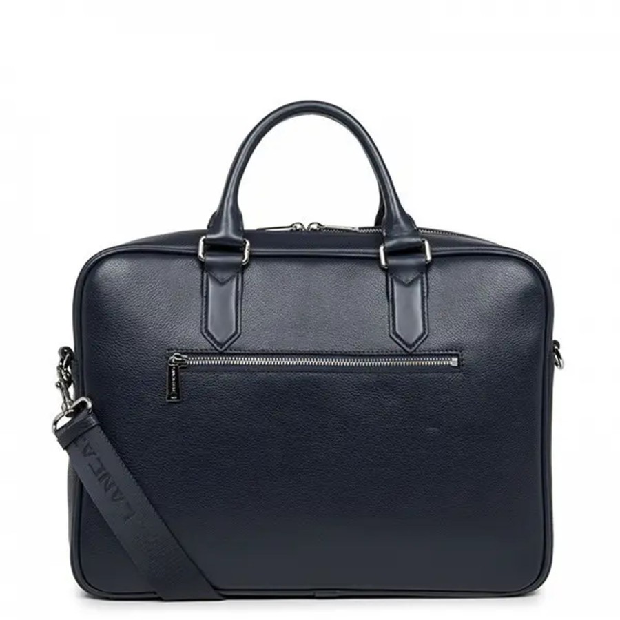 Homme Lancaster | Lancaster - Grand Porte-Documents Milano - Bleu