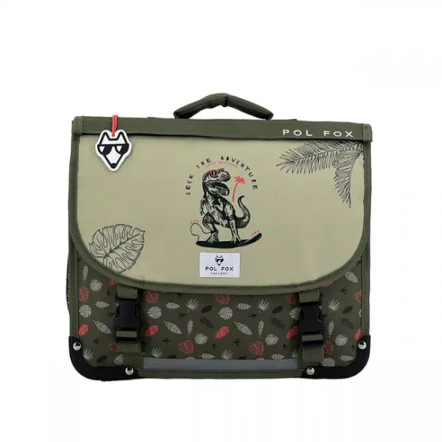 Scolaire Pol Fox | Pol Fox - Cartable Reversible 38 Cm - Dino