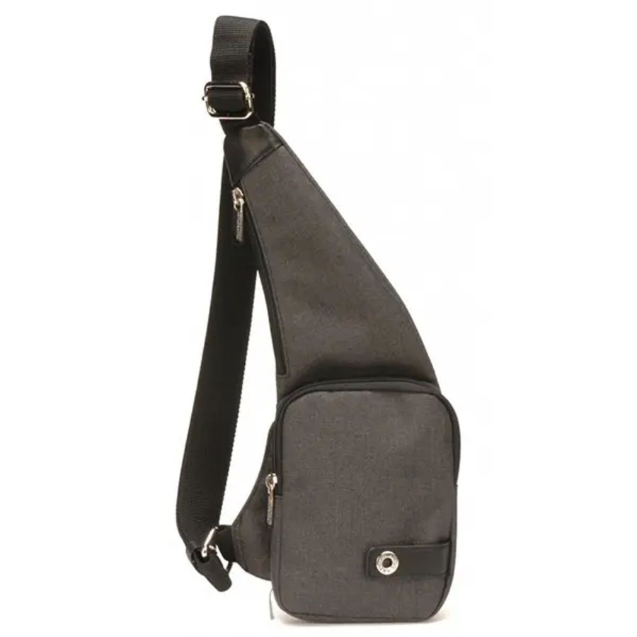 Homme Arthur et Aston | Arthur & Aston - Body Bag Aaron 1847 Gris