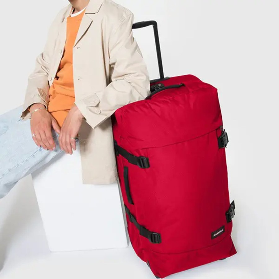 Bagage Eastpak Valises Soute | Eastpak - Valise Souple Tranverz L 84Z Sailor Red