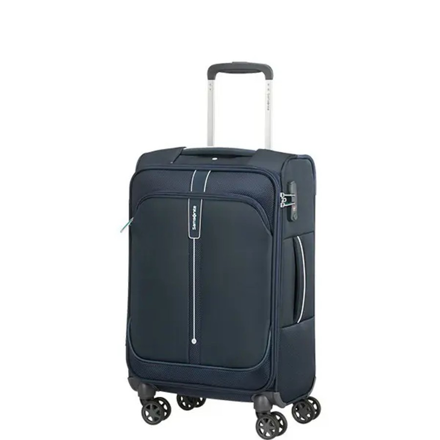 Bagage Samsonite Valises Cabine | Samsonite - Valise Cabine 4R L35Cm Popsoda Bleu Fonce