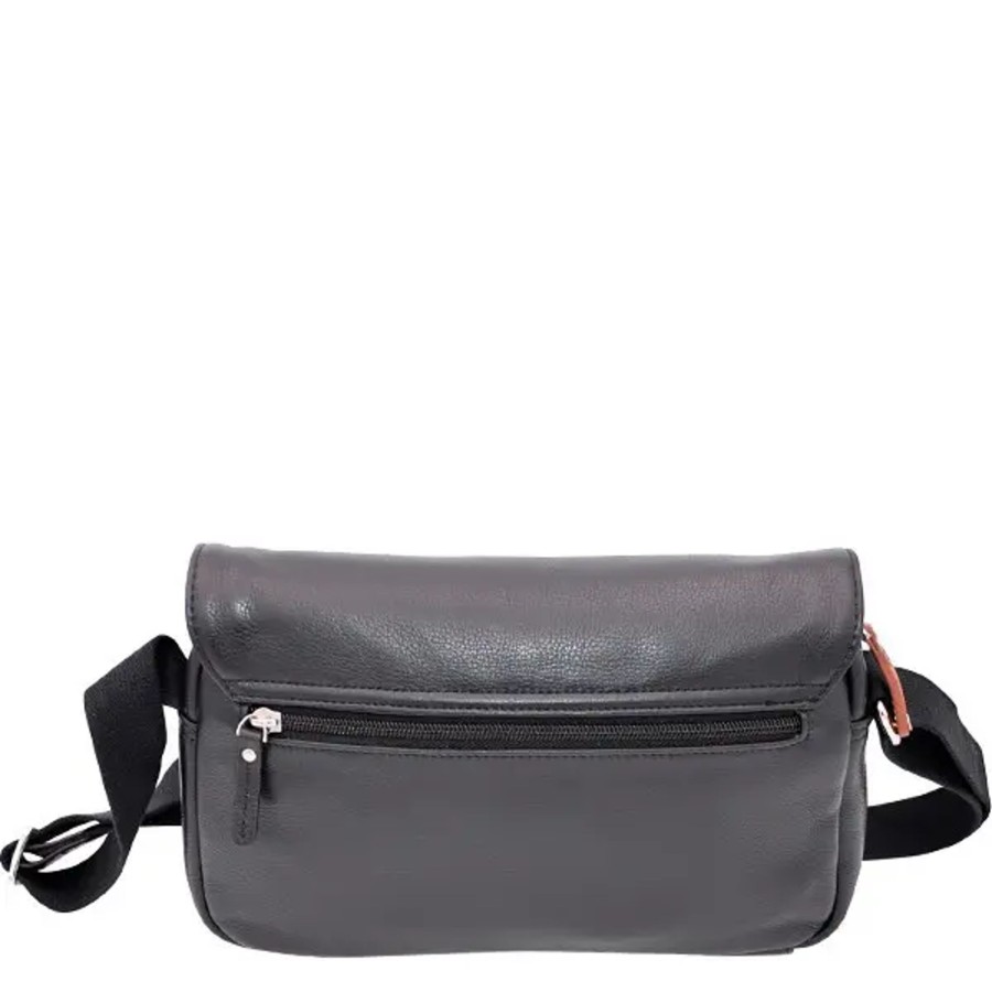 Homme Jump | Jump - Sac Besace Rabat Uppsala Cuir - Noir