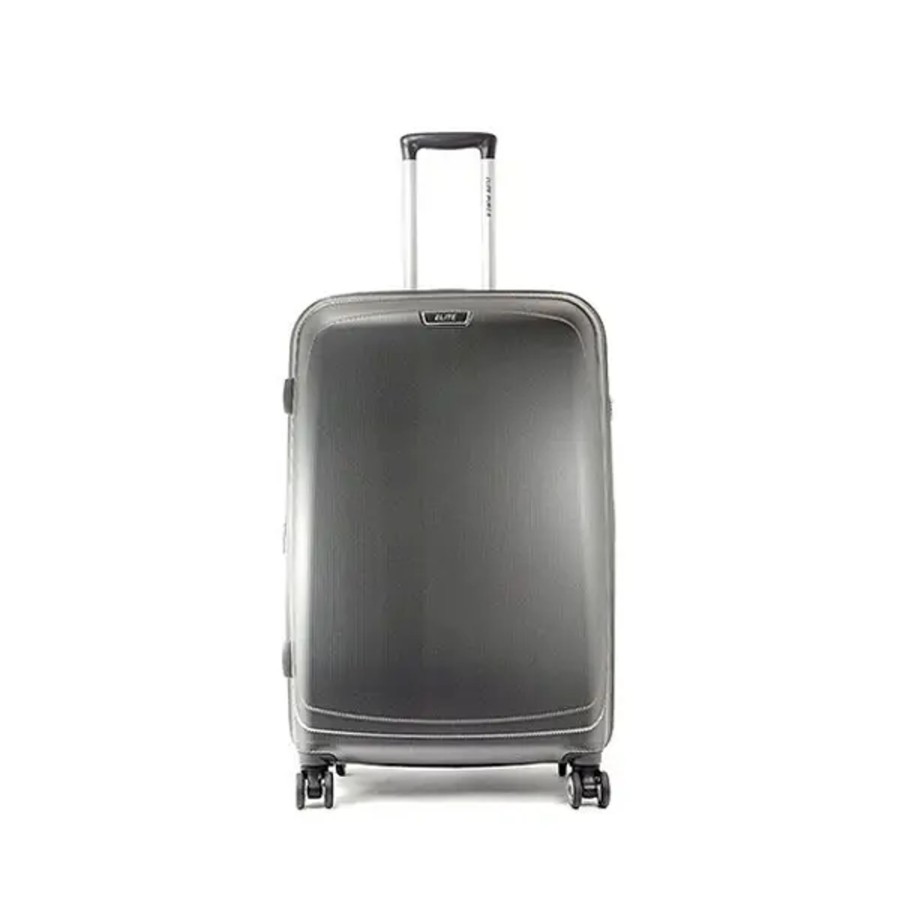 Bagage Elite Valises Soute | Elite - Grande Valise 75Cm Pure 2 Gris Fonce