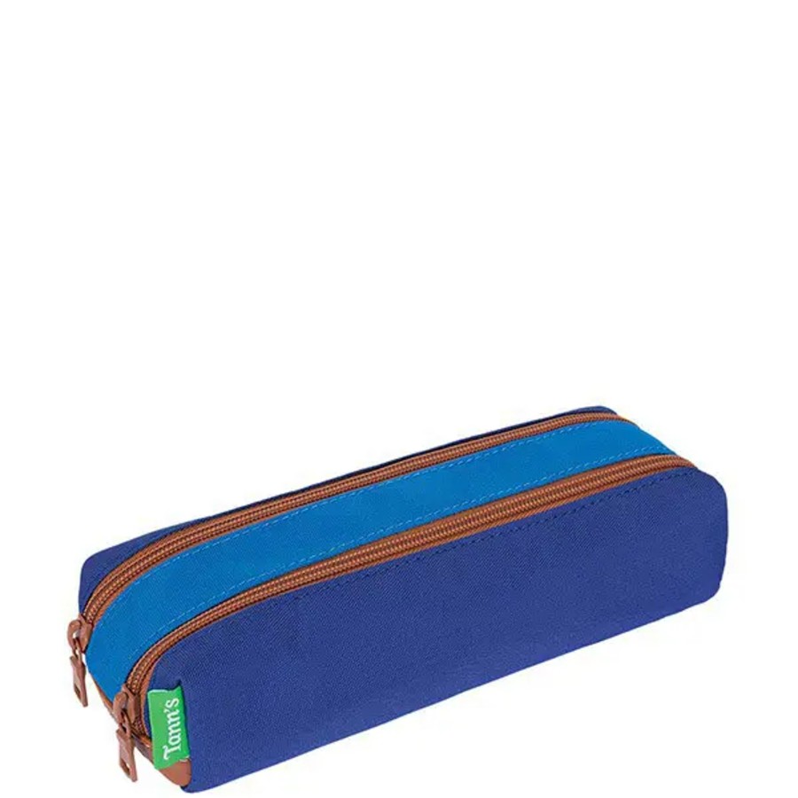 Scolaire Tann's | Tann'S - Trousse Double Les Bicolores Enzo Bleu