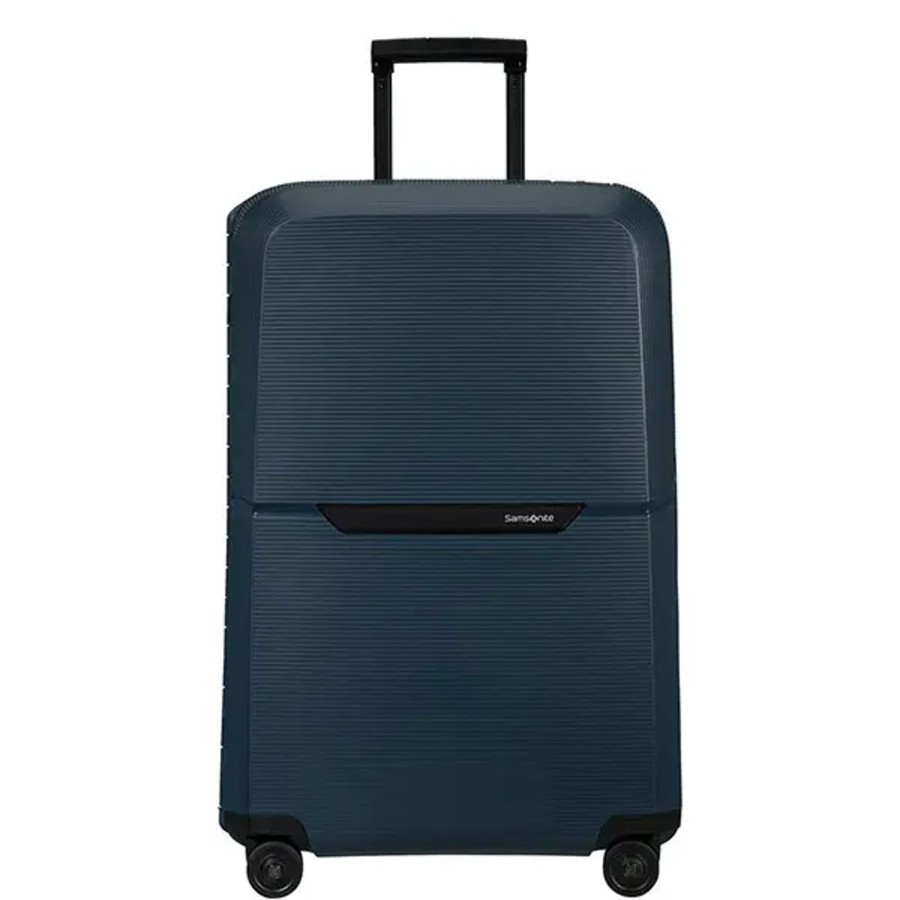 Bagage Samsonite Valises Soute | Samsonite - Grande Valise 75Cm 4R Magnum Eco Bleu Nuit