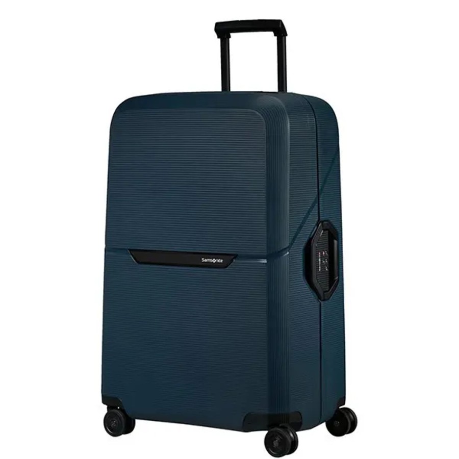 Bagage Samsonite Valises Soute | Samsonite - Grande Valise 75Cm 4R Magnum Eco Bleu Nuit